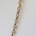 Oval Belcher or Rolo Chain Necklace in 9ct Gold, 18 inches