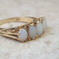 Graduating Five Stone Opal Ring in 9ct Gold, a UK O or a US 7 1/4