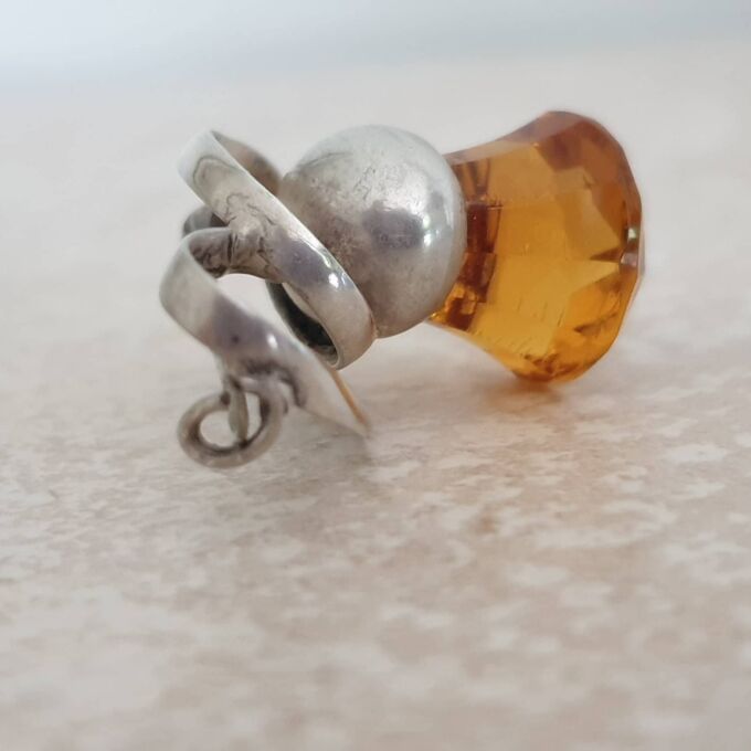 Charles Horner Style Thistle Brooch in Sterling Silver