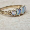 Graduating Five Stone Opal Ring in 9ct Gold,  a UK O or a US 7 3/4.