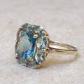 Unusual Topaz Ring in 9ct Gold, a UK M 1/2 or a US 6 3/4