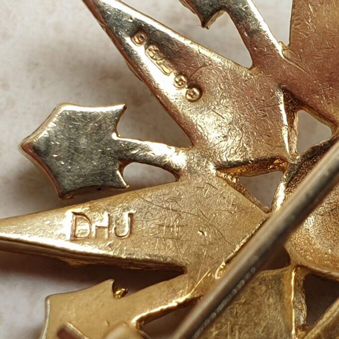 Turquoise and Pearl Star Snowflake Brooch and Pendant in 9ct Gold