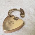Ornate Heart Padlock Pendant in 9ct Gold