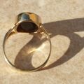 Blue John Doublet Ring in 9ct Gold,  a UK M 1/2 or a US 6 3/4.