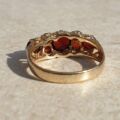 Multistone Garnet Ring in 9ct Gold,  a UK J or a US 5.