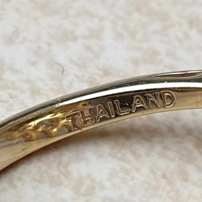Reserved – Multistone Dress Ring in 9ct Gold,  a UK M 1/2 or a US 6 3/4.