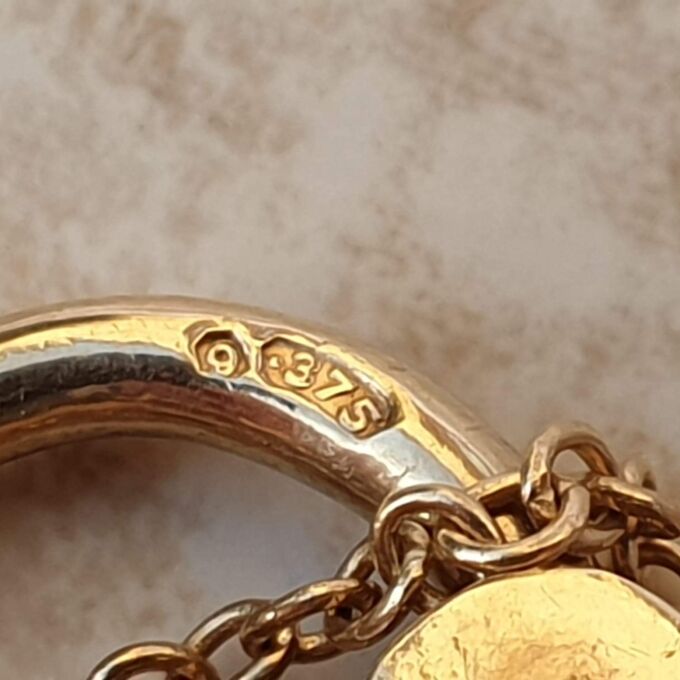 Ornate Heavy Padlock with Key in 9ct Gold