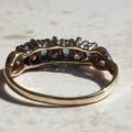 Marquise Cut Topaz and Paste Ring in 9ct Gold, a UK L or a US 6.