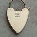 Oversized Heart Padlock in 9ct Gold