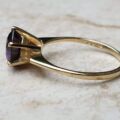 Sale – Fabulous Violet Paste Solitaire 9ct Gold Ring, a UK N 1/2 or a US 7 1/4.