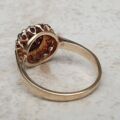 Garnet Cluster Ring in 9ct Gold, a UK K 1/2 or a US 5 1/2