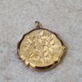 Ornate Flower Locket in 9ct Gold