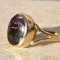 Blue John Doublet Ring in 9ct Gold,  a UK M 1/2 or a US 6 3/4.