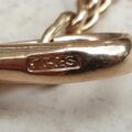 Vintage Two Coloured Curb Chain with Dog Clip in 9ct Gold