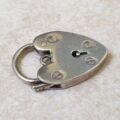 Reserved – Plain Heart Padlock in Sterling Silver