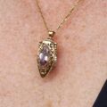 Luscious Lantern Pendant with Amethyst in 9ct Gold
