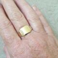 Larger Size Signet Ring in 9ct Gold.