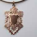 Vintage Ornate Medallion Pendant in 9ct Rose Gold
