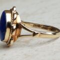 Lovely Lapis Lazuli Solitaire Ring in 9ct Gold, a UK L 1/2 or a US 6 1/4.