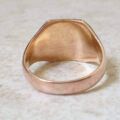 Simple Plain Signet Ring in 9ct Rose Gold, a UK K 1/2 or a US 5 3/4