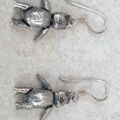 Sterling Silver Teddy Bear Earrings
