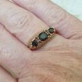 Garnet Gypsy Ring in 9ct Gold.