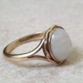 Oval Moonstone Ring in 9ct Gold, a UK O 1/2 or a US 8