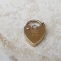 Tiny Heart Padlock in 9ct Gold