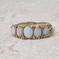 Five Stone Opal Ring in 9ct Gold.