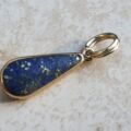 Double Sided Lapis Lazuli Pendant in 9ct Gold by DSW