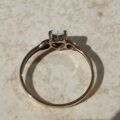Dainty Heart Shaped Opal Ring in 9ct Gold,  a UK M 1/2 or a US 6 1/2.