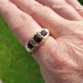 Garnet Set Signet Ring in 9ct Gold, a UK X 1/2 or a US 12