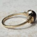 Garnet Cabochon Solitaire Ring in 9ct Gold, a UK H 1/2 or a US 4 1/4