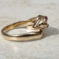 Snake Ring in 9ct Gold,  a UK L or a US 6.