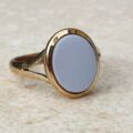 Sardonyx Solitaire Ring in 9ct Gold,  a UK P or a US 7 3/4.