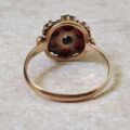 Garnet and Turquoise Ring in 9ct Gold.