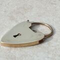 Oversized Heart Padlock in 9ct Gold