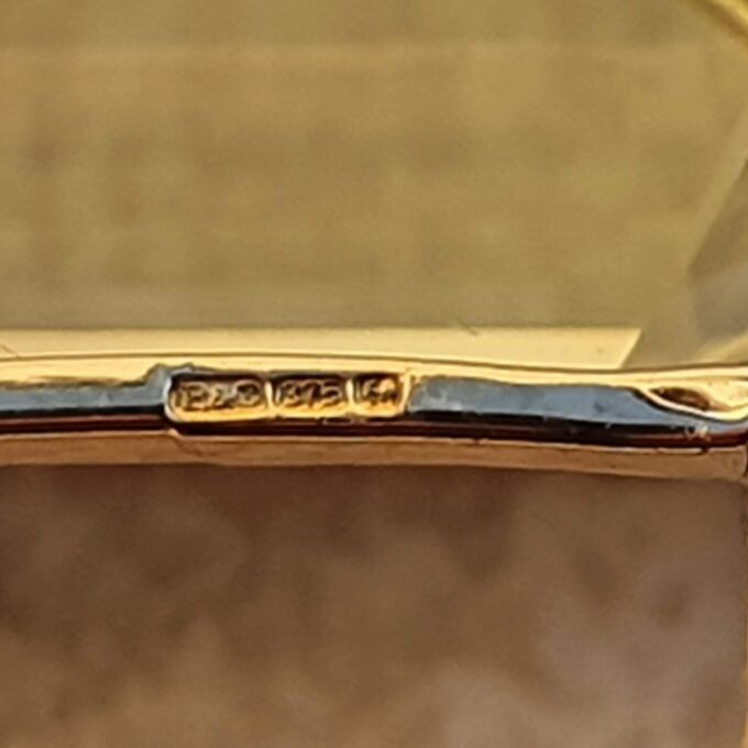 Bi Coloured Quartz Pendant in 9ct Gold