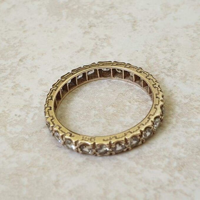 Reserved – Spinel Full Eternity Ring in 9ct Gold, a UK M or a US 6 1/2
