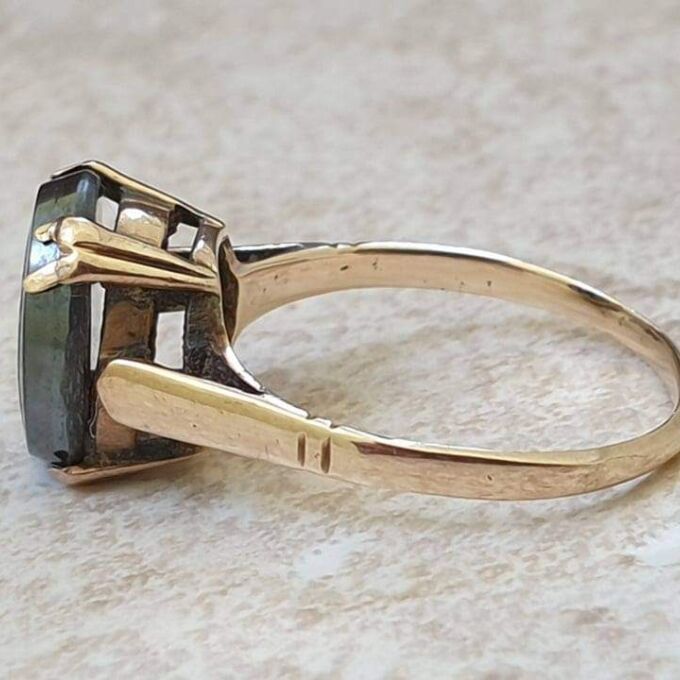 Hematite Centurion Intaglio Ring in 9ct gold, a UK N or a US 7