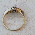 Vintage Sapphire and Diamond Ring in 18ct Gold, a UK L 1/2 or a US 6 1/4