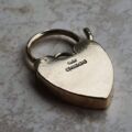 Plain Heart Shaped Padlock in 9ct Gold