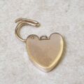 Large Engraved Padlock in 9ct Gold
