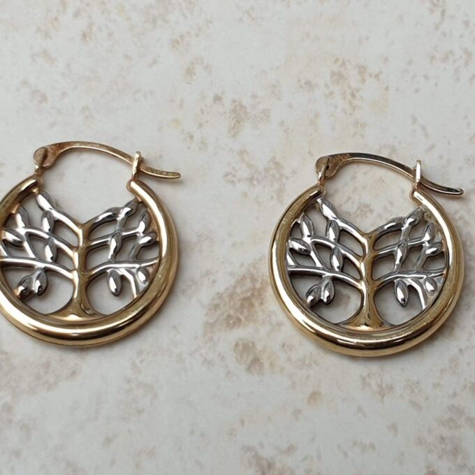 Tree of Life Earrings in 9ct Gold