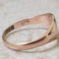 Edwardian Signet Ring in 9ct Rose Gold.
