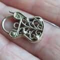 Unusual Purse or Bag Shaped Ornate Lock Padlock in 9ct Gold, not a Heart!