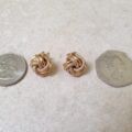Bold Knot Stud Earrings in 9ct Gold.
