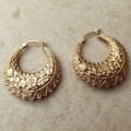 Gypsy Creole Hoop Earrings in 9ct Gold