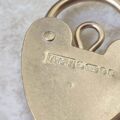 Small Front Engraved Fully Working Padlock in 9ct gold