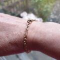 Fancy Twisted Link Bracelet in 9ct Rose Gold